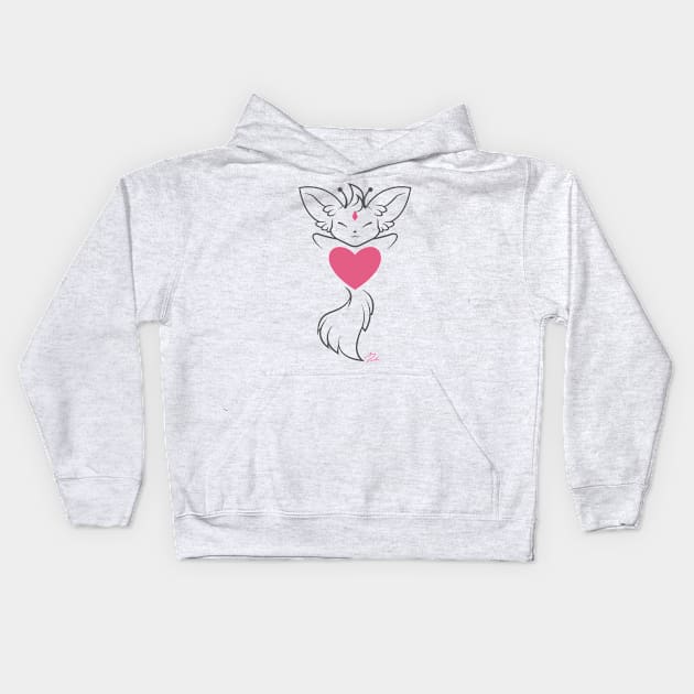 Galactics - Heart Reverse Kids Hoodie by tcksart